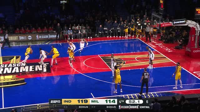 Haliburton celebrates three-pointer with iconic 'Dame Time'