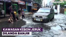 Hujan Deras, Kawasan Kebon Jeruk Terendam Banjir