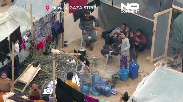 WATCH: Displaced Palestinians suffer cold temperatures and lack of infrastructure