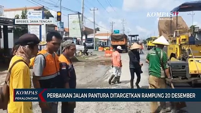 Jalan Pantura Brebes Dibeton, Siap Sambut Libur Natal dan Tahun Baru