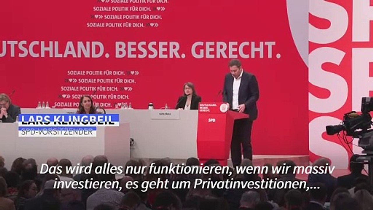 Klingbeil: schuldenbremse ist ein "wohlstandsrisiko"
