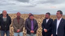 Yozgat'ta çiftçi isyan etti: 40 bin ton şeker pancarı tarlada kaldı, yollara döküldü!