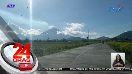 Alert status sa Bulkang Mayon, ibinaba sa level 2 | 24 Oras