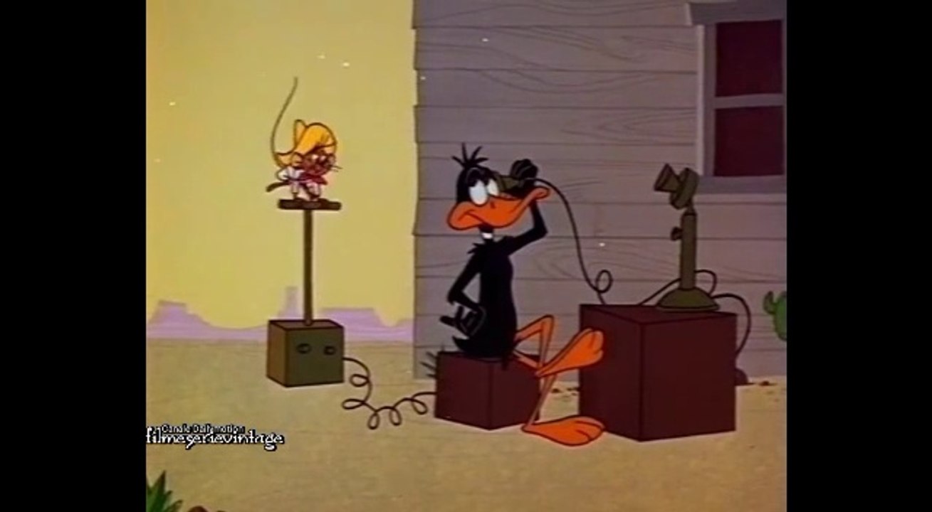 Duffy Duck e Spedey Gonzales nella città Fantasma