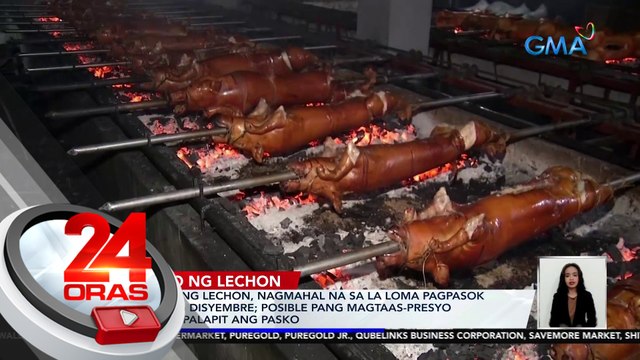 Bentahan ng lechon, nagmahal na sa La Loma pagpasok pa lang ng Disyembre; posible pang magtaas-presyo habang papalapit ang Pasko | 24 Oras