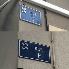 Les noms des rues de cette ville n'ont qu'une seule lettre