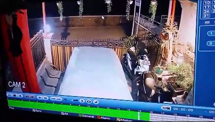 Aksi maling motor di Garut terrekam kamera cctv