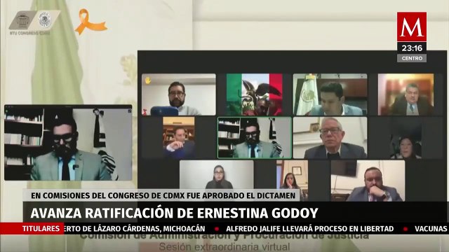 Avalan en comisiones dictamen de ratificación de Ernestina Godoy en Fiscalía de CdMx