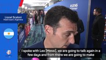 Scaloni talking to Messi before deciding Argentina future