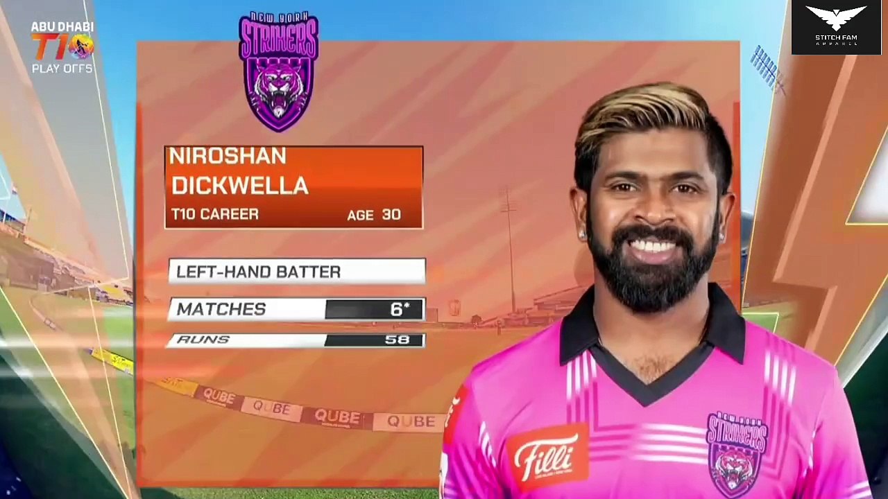 Abu Dhabi T10 Qualifier 1 Highlights New York Strikers vs Samp Army