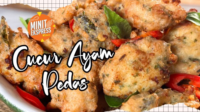 Resipi Cucur Ayam Pedas Menyengat. Confirm Rangup!
