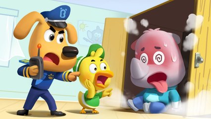 Baby was Taken by A Monster _ Safety Cartoon _ Kids Cartoon _ Sheriff Labrador _ BabyBus