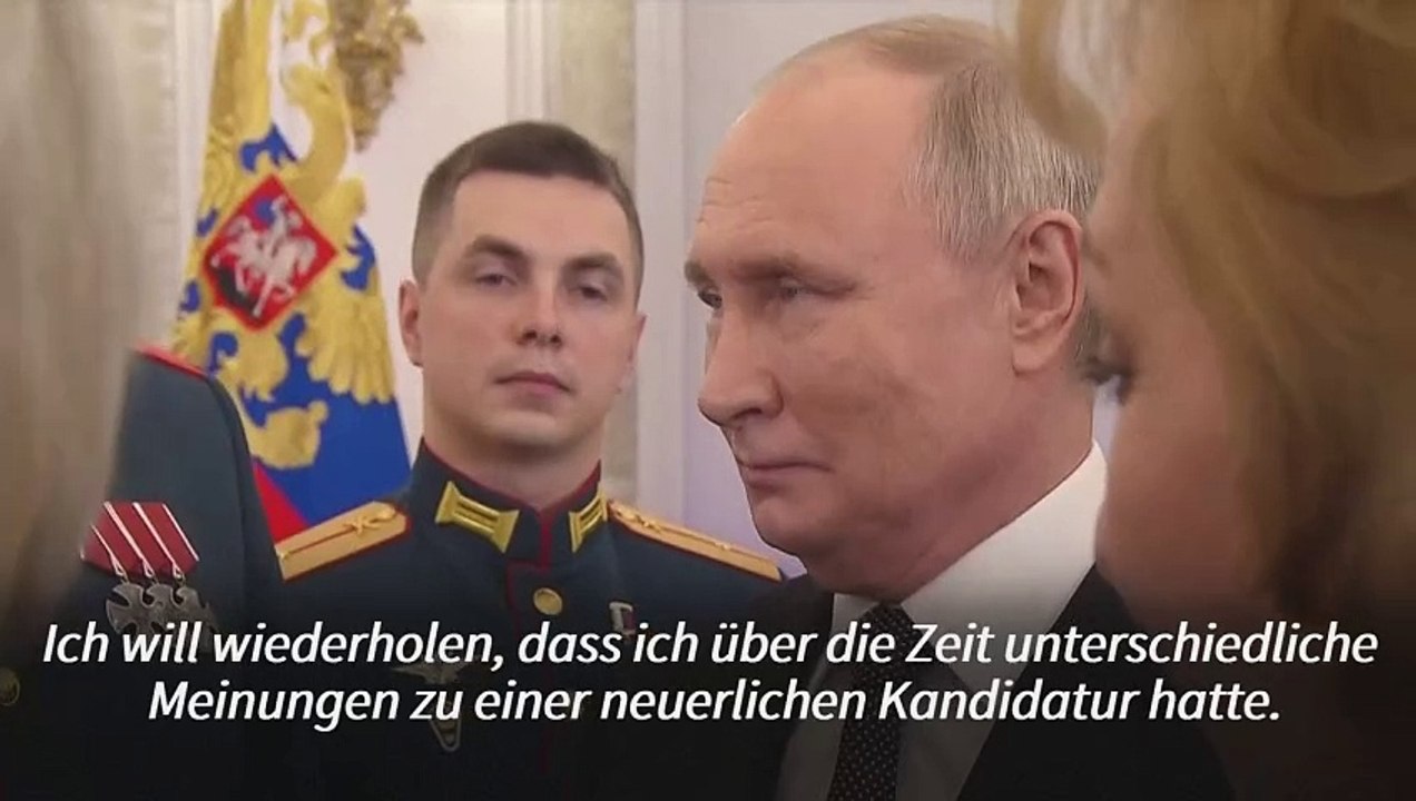 Putin: 'Keine andere Wahl als erneute Kandidatur'