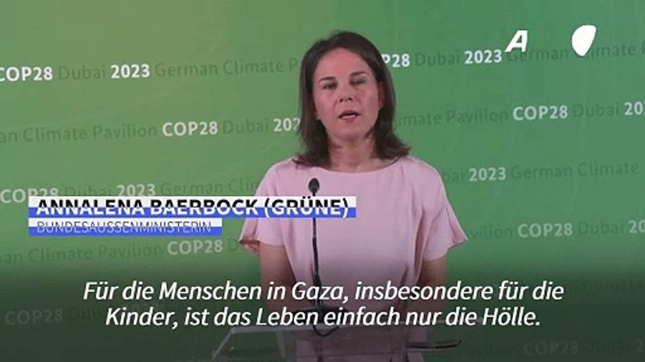 Baerbock fordert 'weniger zivile Opfer' von Israel
