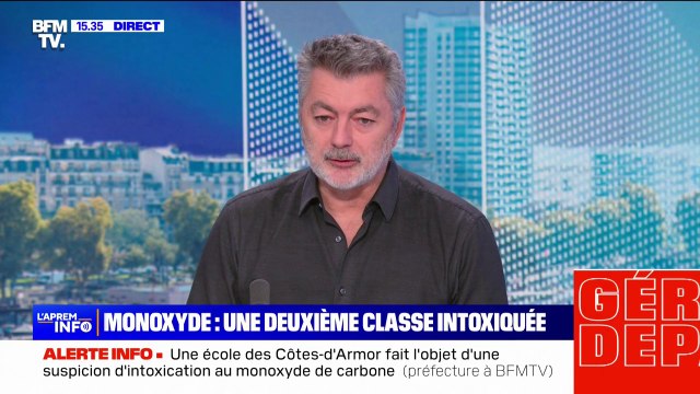 Intoxication en Bretagne: Les enfants sont beaucoup plus sensibles à l'intoxication au monoxyde de carbone indique Ludovic Pinganaud, ancien pompier