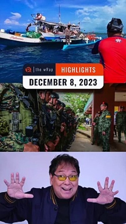 Rappler's highlights: Chinese cargo ship, Marawi bombing suspect, TVJ | The wRap | December 8, 2023