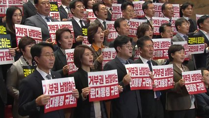 野 "與, 대통령 시녀 전락...독선과 아집의 국정운영" / YTN