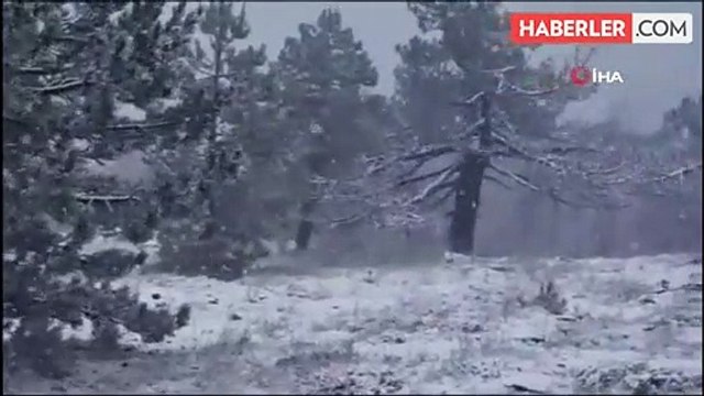 Muğla'nın yüksek kesimlerinde kar yağışı etkili oldu