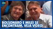 Milei se reúne com Bolsonaro na Argentina