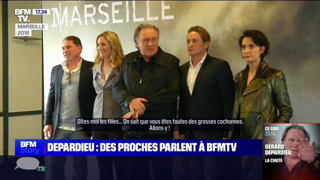 On sait que vous êtes toutes des grosses cochonnes : les images des commentaires graveleux de Gérard Depardieu pendant la promotion de la série Marseille