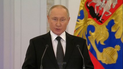 Poutine annonce sa candidature à la présidentielle de mars 2024