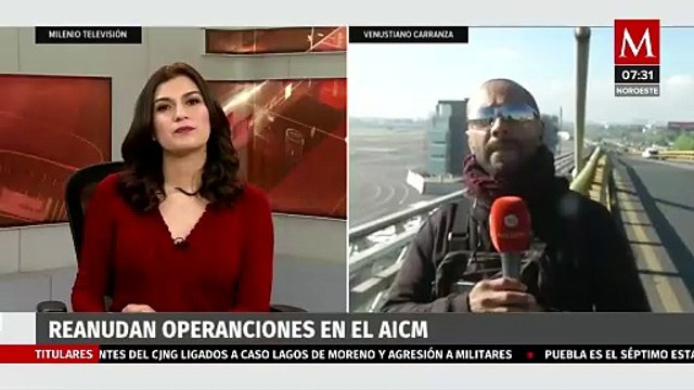 Reanudan despegues en el AICM tras suspensión por banco de niebla