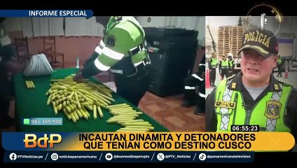 Incautan dinamita y detonadores que tenía como destino Cusco