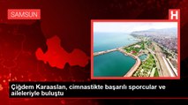 Çiğdem Karaaslan, cimnastikte başarılı sporcular ve aileleriyle buluştu