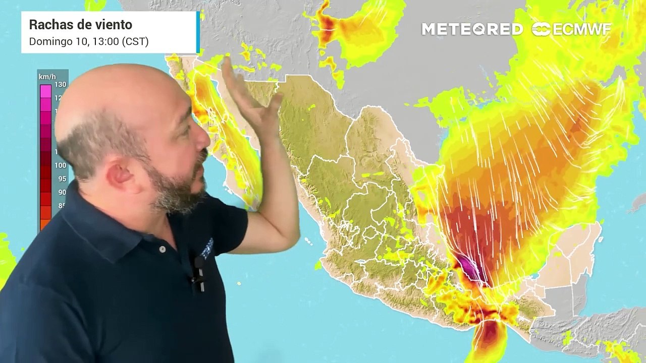 Vientos intensos y lluvias torrenciales en México por el frente frío número 16