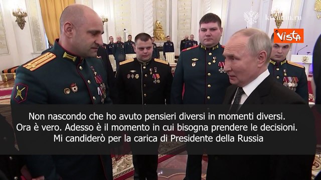 Putin annuncia la sua candidatura alle elezioni in Russia