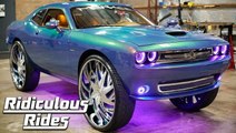 Customized Dodge Challenger Boasts MASSIVE 34-Inch Rims | Ridiculous Rides