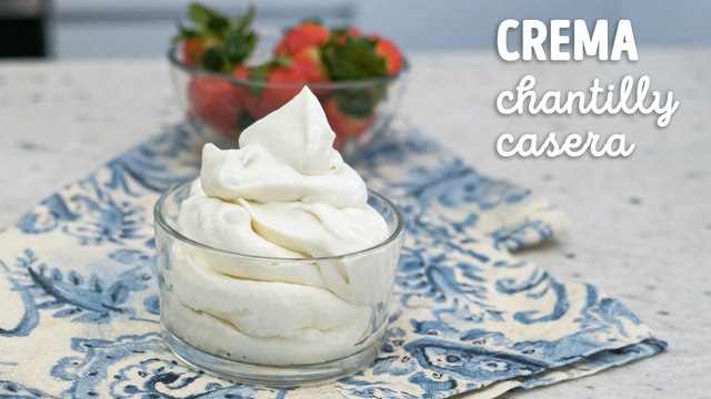 Cómo hacer deliciosa crema chantilly casera ¡Con 3 ingredientes!