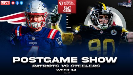 LIVE: Patriots vs Steelers Week 14 Postgame Analysis 🏈