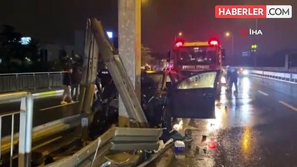 Sultanbeyli'de Yol Kayganlığı Nedeniyle Meydana Gelen Kaza