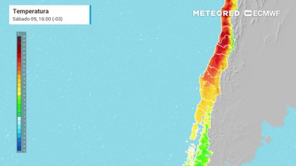 Sigue el calor extremo sobre la zona central de Chile