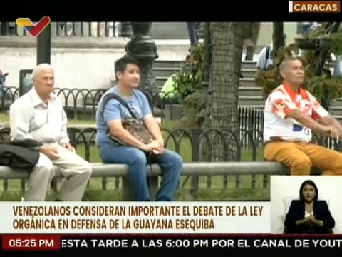 Pueblo venezolano considera importante debate de la Ley Orgánica en Defensa de la Guayana Esequiba