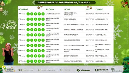 Confira o resultado do Vida e Sorteio desta sexta-feira