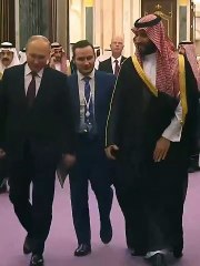 محمد بن سلمان يودع بوتين من الرياض