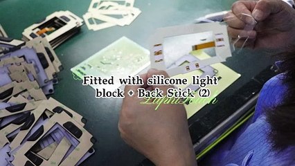 Fitted with silicone light block and Back Stick (2）