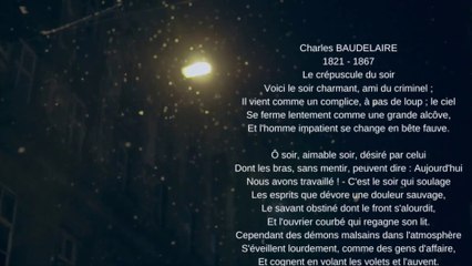 Charles Baudelaire : Le crépuscule du soir