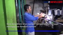 Terekam Video Amatir, Detik-Detik Rumah Hanyut Terseret Arus Sungai di Wonosobo