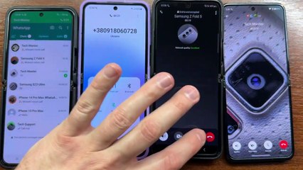 Samsung Z Flip 5, Z Flip 4, Moto Razr 40U WhatsApp, Signal, Cellular, Viber & Telegram Incoming Call