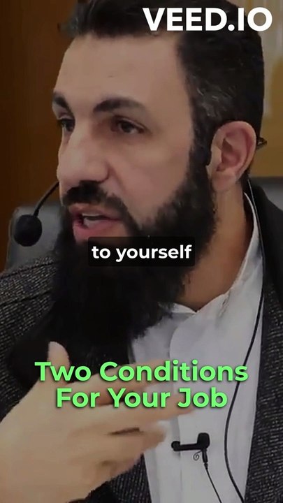 Two Conditions For Your Job (KEEP IN MIND!)