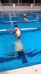 Swimming experience under water