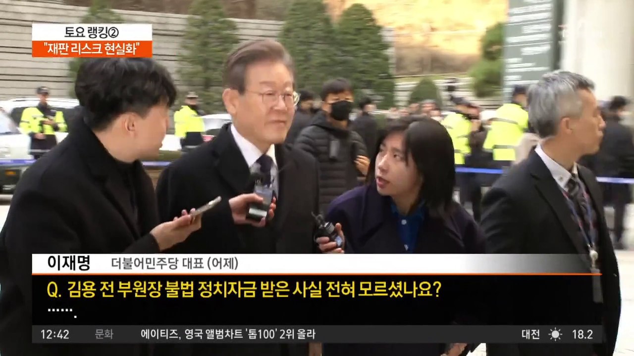 재판행…본회의 불참 “재판 리스크 현실화”