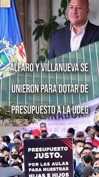 Los titulares del gobierno de Jalisco y la U.D.G. presentaron un documento ante el congreso como propuesta para dotar de un presupuesto constitucional a la máxima casa de estudios en 2024 #TuNotiReel