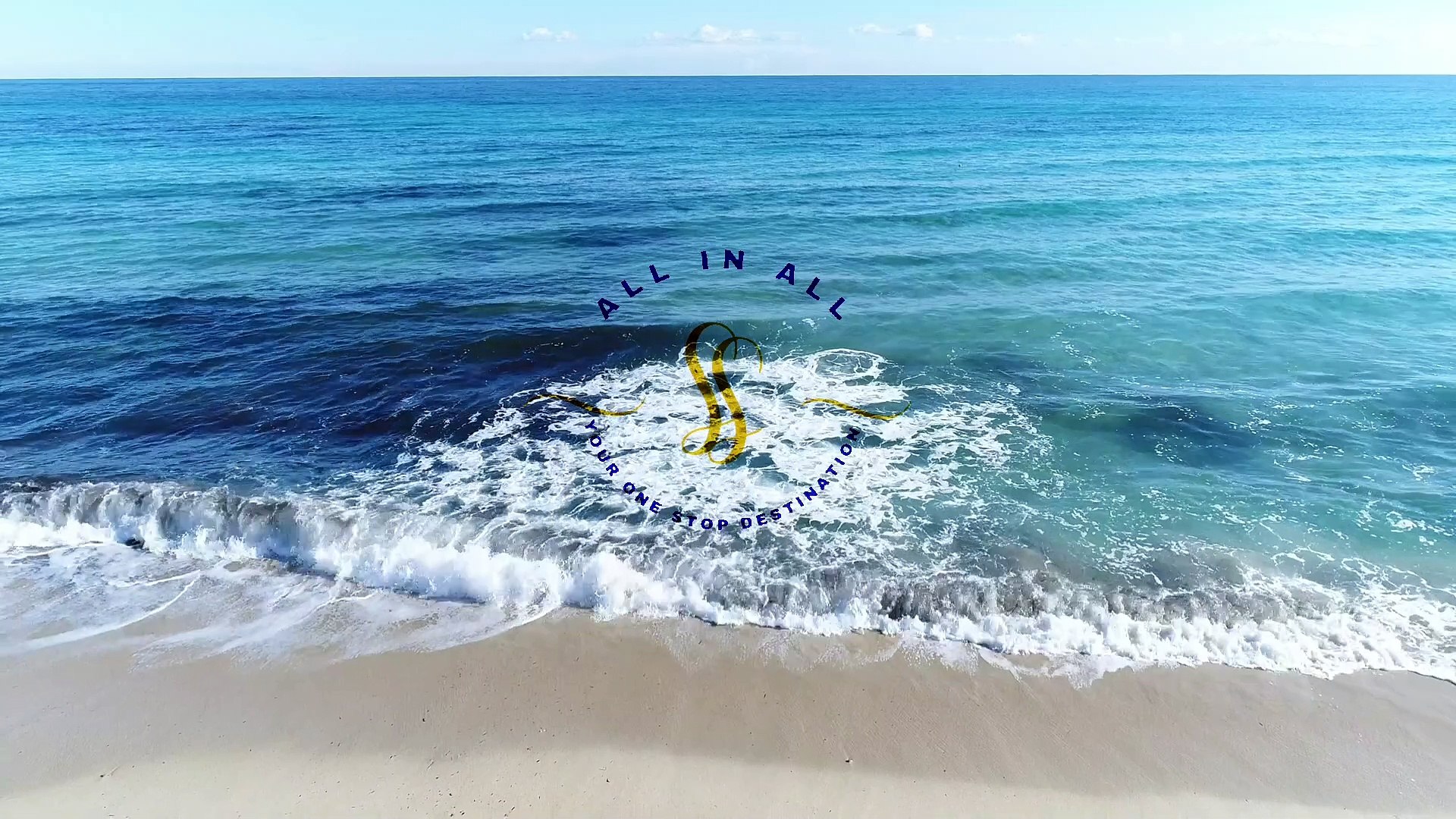 ⁣Pleasant beach waves with bird sounds