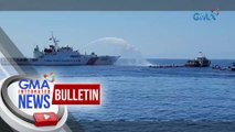 Resupply mission patungong Bajo de Masinloc, binomba ng water cannon ng China | GMA Integrated News Bulletin