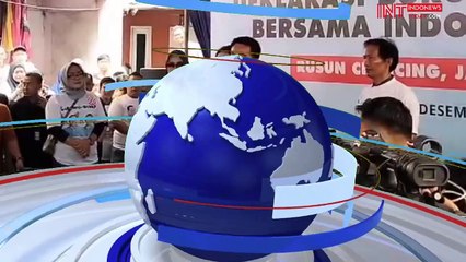 Cawapres Koalisi Indonesia Maju, Gibran Rakabuming Raka menghadiri acara Deklarasi Buruh Pelabuhan di kawasan Rusun Cilincing, Jakarta Utara, pada Sabtu, 9 Desember 2023.