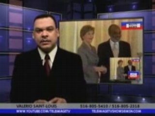 FIRST LADY LAURA BUSH VISITE HAITI